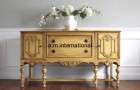 Antique gold carved tv unit