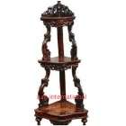 Antique teak wood corner in walnut finish