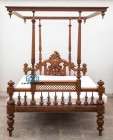 wooden 4 poster bed