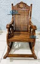 Wooden Rocking Chair/Relax Chair with Engraved Carving for Adults