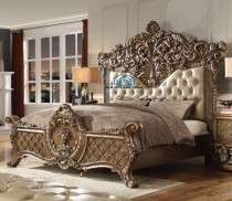 Modern wooden carved bedroom set